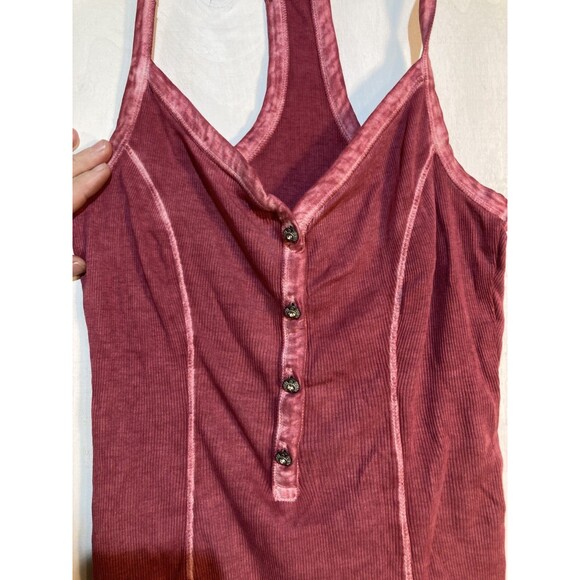 Guess Lily Henley Tank Top Pink Y2K ASO Elena Gilbert The Vampire Diaries Small - Picture 3 of 8